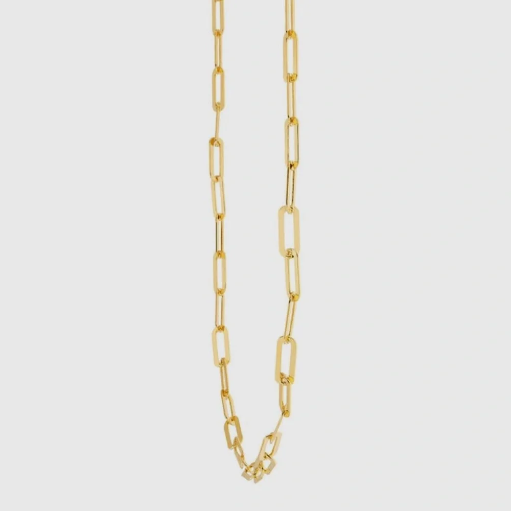 *SOLD*. Silpada 'Golden Paperclip' Chain Necklace NEW in box with pouch - Picture 8 of 10